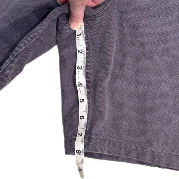 Vintage Patagonia Denim Shorts 8" Inseam Purple Utility Outdoor RareWomen's 12 - Picture 7 of 8